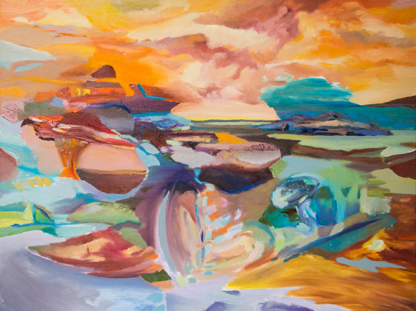 Pavel Feyerabend - Landschaft in Orange